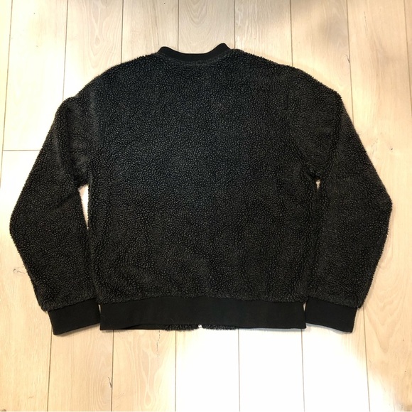 Brandy Melville Jennifer Sherpa Jacket in Black - Picture 6 of 12